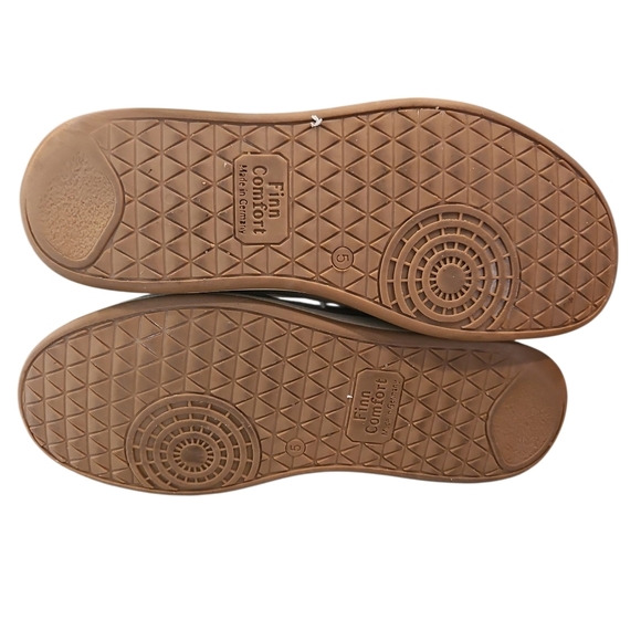 Finn Comfort Shoe Women's SZ 5/7 Beige Lace Up Round Toe Sneaker Oxford - Picture 6 of 9